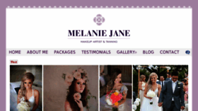 What Melaniejanemakeupartist.com website looked like in 2017 (6 years ago)