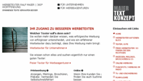 What Maiertext.de website looked like in 2017 (6 years ago)