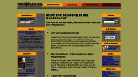 What Magersucht.de website looked like in 2017 (6 years ago)