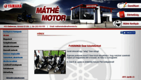 What Mathemotor.hu website looked like in 2017 (6 years ago)