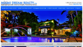 What Miamidreamrealty.com website looked like in 2017 (6 years ago)