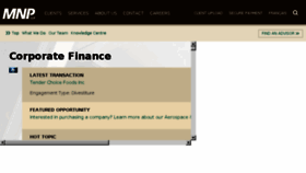 What Mnpcorporatefinance.ca website looked like in 2017 (6 years ago)