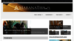 What Maranatha.pl website looked like in 2017 (6 years ago)