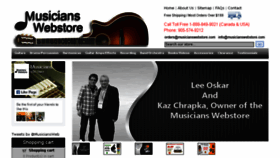 What Musicianswebstore.com website looked like in 2017 (6 years ago)
