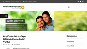What Meingesundheitszentrum.de website looked like in 2017 (6 years ago)