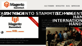 What Magento-stammtisch.de website looked like in 2017 (6 years ago)