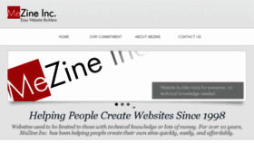 What Mezine.com website looked like in 2017 (6 years ago)