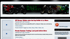 What Motoweekly.com website looked like in 2017 (6 years ago)