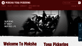 What Mokshayogapickering.com website looked like in 2017 (6 years ago)