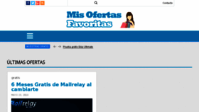 What Misofertasfavoritas.com website looked like in 2017 (6 years ago)