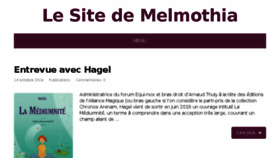 What Melmothia.net website looked like in 2017 (6 years ago)