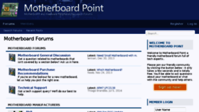 What Motherboardpoint.com website looked like in 2017 (6 years ago)