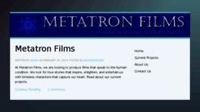 What Metatronfilms.com website looked like in 2017 (6 years ago)
