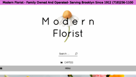 What Modernflorist.com website looked like in 2017 (6 years ago)