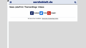 What M.aerzteblatt.de website looked like in 2017 (6 years ago)