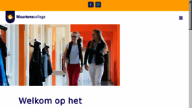 What Maartenscollege.nl website looked like in 2017 (6 years ago)