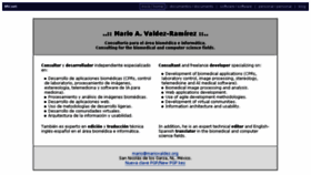 What Mariovaldez.com website looked like in 2017 (6 years ago)