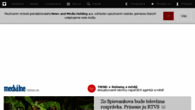 What Medialne.sk website looked like in 2017 (6 years ago)