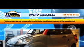 What Micro-vehicules.com website looked like in 2017 (6 years ago)