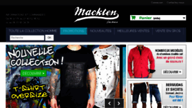 What Macktenfashion.com website looked like in 2017 (6 years ago)