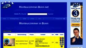 What Monteurzimmer-bonn.net website looked like in 2017 (6 years ago)
