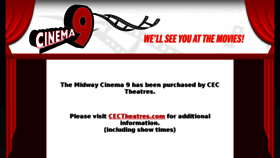 What Midwaycinema9.com website looked like in 2017 (6 years ago)