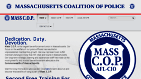 What Masscop.org website looked like in 2017 (6 years ago)