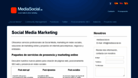 What Mediasocial.es website looked like in 2017 (6 years ago)