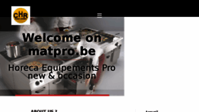 What Matpro.be website looked like in 2017 (6 years ago)