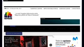 What Mscnoticias.com.ve website looked like in 2017 (6 years ago)