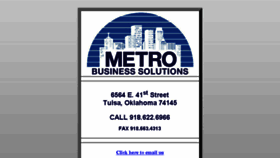 What Metro-solutions.com website looked like in 2017 (6 years ago)
