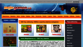 What Mojegames.cz website looked like in 2017 (6 years ago)
