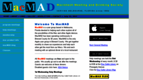 What Macmad.org website looked like in 2017 (6 years ago)