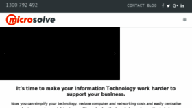 What Microsolve.com.au website looked like in 2017 (6 years ago)
