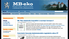 What Mb-eko.cz website looked like in 2017 (6 years ago)