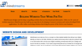 What Mindstreams.com website looked like in 2017 (7 years ago)