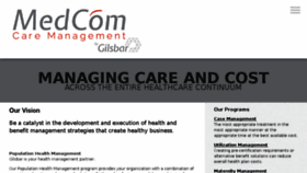 What Medcomcaremanagement.com website looked like in 2017 (6 years ago)