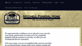 What Mitchellfuneralhome.ca website looked like in 2017 (6 years ago)