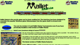 What Malletmania.com website looked like in 2017 (6 years ago)