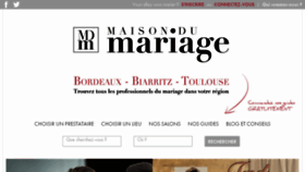What Maisondumariage.com website looked like in 2017 (6 years ago)