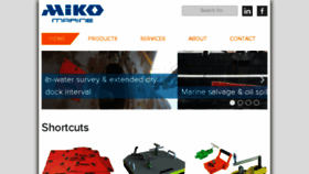 What Mikomarine.com website looked like in 2017 (6 years ago)