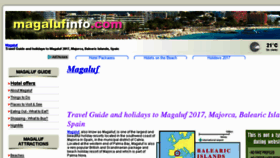 What Magalufinfo.com website looked like in 2017 (6 years ago)