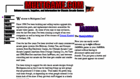 What Multigame.com website looked like in 2017 (6 years ago)