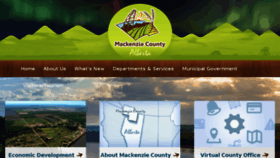 What Mackenziecounty.com website looked like in 2017 (6 years ago)
