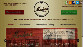 What Modernrestaurant.com website looked like in 2017 (6 years ago)