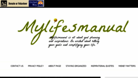 What Mylifesmanual.com website looked like in 2017 (6 years ago)