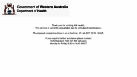 What Myhr.health.wa.gov.au website looked like in 2017 (6 years ago)