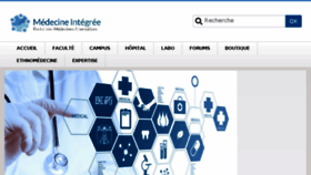 What Medecine-integree.com website looked like in 2017 (6 years ago)