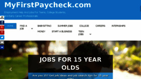 What Myfirstpaycheck.com website looked like in 2017 (6 years ago)