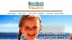 What Mexicobeach.com website looked like in 2017 (6 years ago)